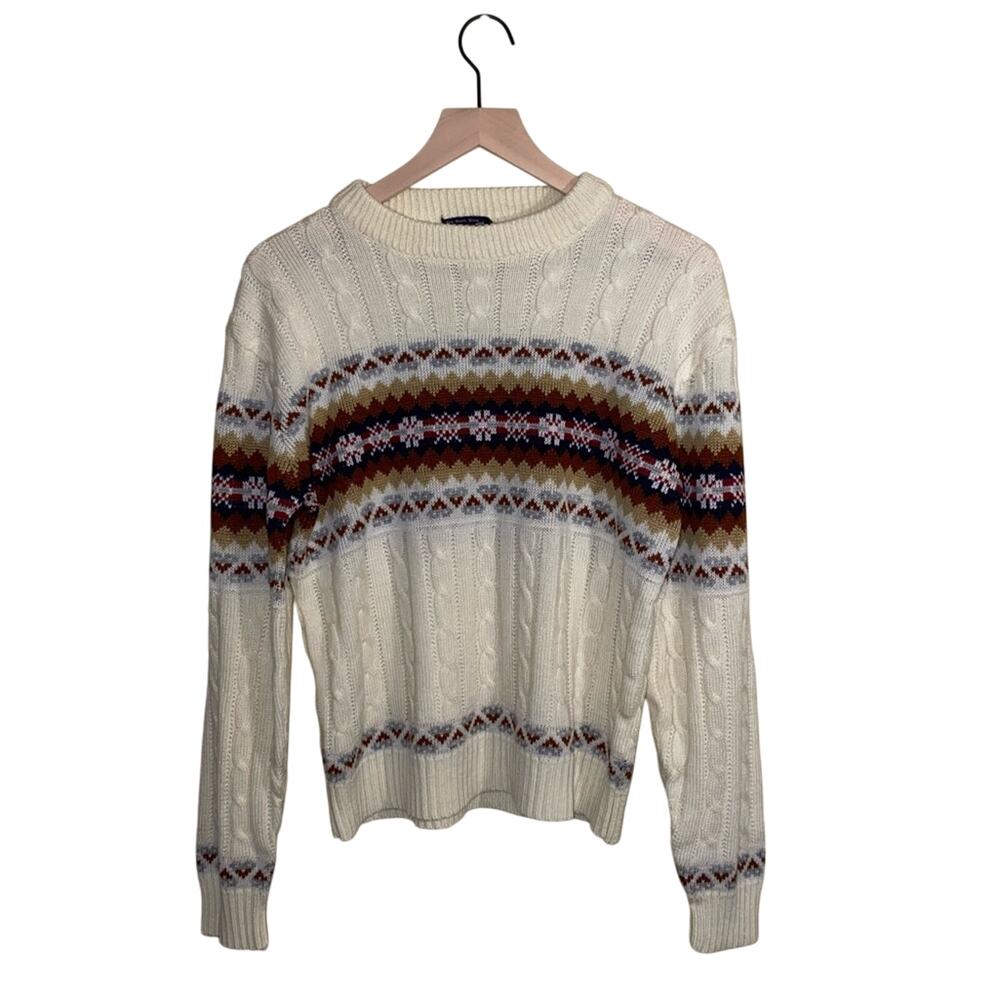 VNTG JC PENNEY ribbed crewneck sweatshirt M